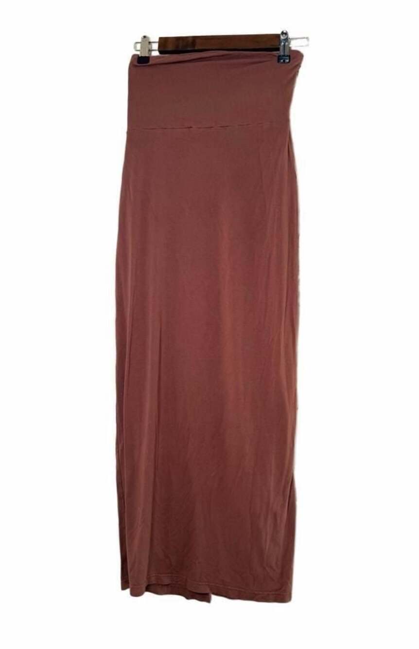 Billabong Brown Foldover Waist Maxi Skirt Size M
